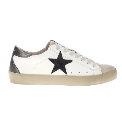 SHUSHOP Women's Paula White Black Lizard/Medium / 8