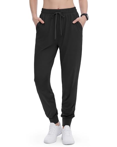 GAYHAY Joggers for Women with Pockets - Womens Sweatpants Lightweight Yoga Cycling Pants for Athletic Workout Gym Running
