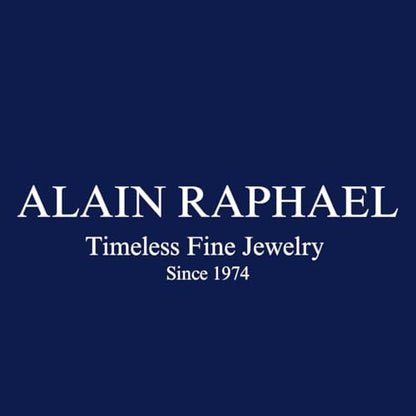 Alain Raphael two-tone 10K yellow gold & sterling silver 8 millimeters wide wedding band ring