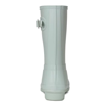 Hunter Women's Original Short Rain Boot, Light Green, 8 Medium
