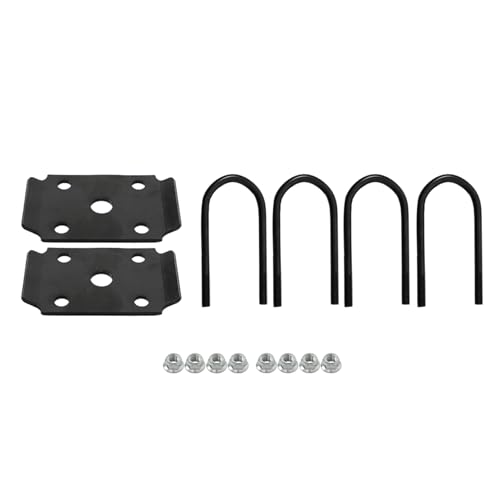 Silscvtt 3500 lbs Trailer Axle with 5-Lug 4.5 Hubs 70 Spring Center, 85 Hub Face, U-Bolt Kit