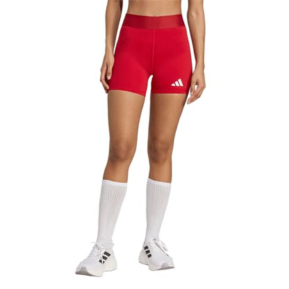 Adidas Women's Techfit Volleyball Shorts, Team Power Red, X-Small/5"