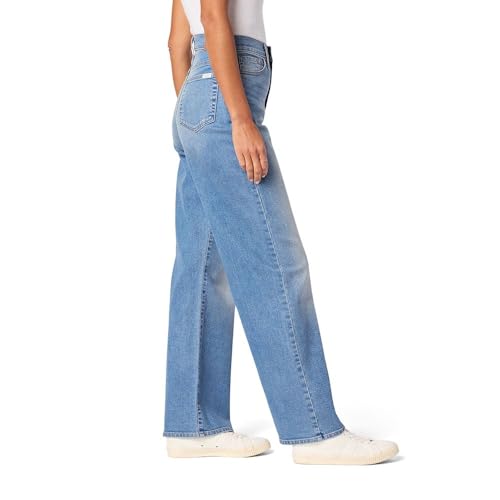 Levi Strauss Signature Gold Women's Heritage High-Rise Loose Straight Jeans Stretch Denim (Also Available in Plus Size), (New) Luna, 12