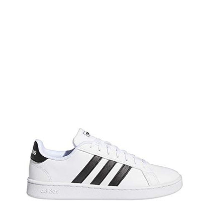 adidas Women's Grand Court Shoe, White/Black/White, 8.5