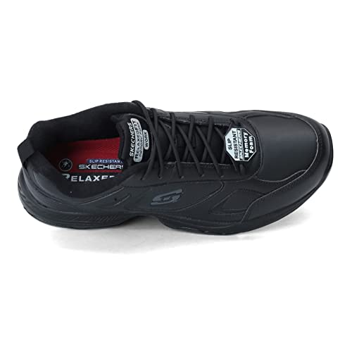 Skechers Men's Work Dighton Athletic Slip Resistant Food Service Shoe, Black, 9.5W