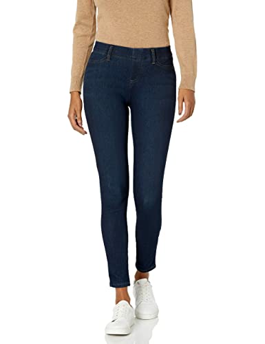 Amazon Essentials Women's Pull-On Mid Rise Stretchy Knit Jegging (Available in Plus Size), Dark Wash, X-Large