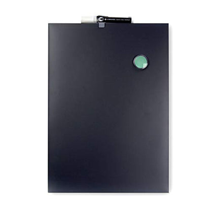 U Brands Magnetic Chalkboard, 11" x 15.5", Frameless, Premium Matte Surface, Includes Marker and Magnet