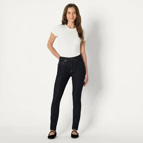 Amazon Essentials Women's High Stretch High-Rise Skinny Jeans, Rinse, 18 Short
