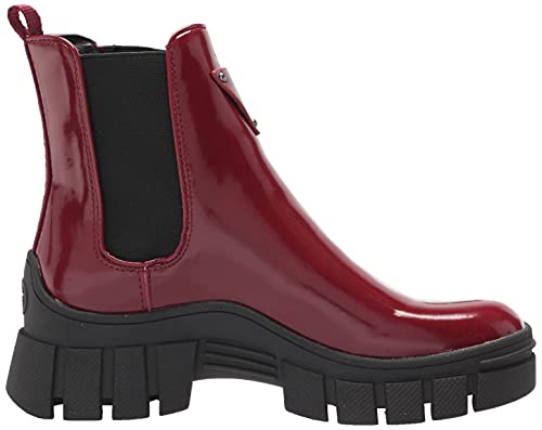 GUESS Women's Hestia Combat Boot, Red, 8.5