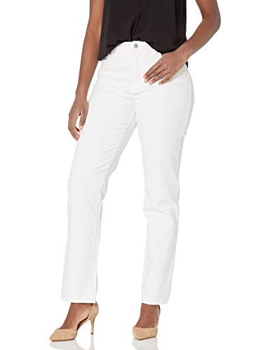 Gloria Vanderbilt Womens Amanda Classic Tapered Jean Vintage White 8 Regular
