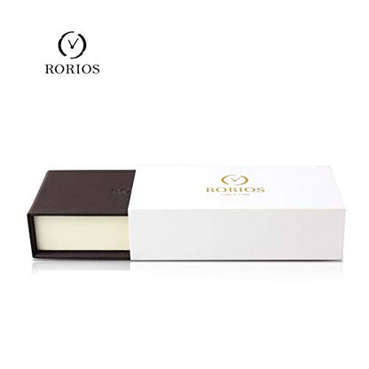 RORIOS Car Hub Design Watch Men’s Analogue Quartz Watches 3ATM Waterproof Wrist Watch Fashion Cool Watch for Men with Stainless Steel Strap