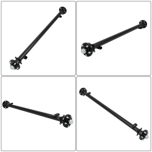 WFLNHB 3,500 lb Idler Trailer Axle 3500 lb Idler 5 Lug 61 Inch Hub Face 46 Inch Spring Center 48 Inch Wide Frame 5 on 4.5 Inch