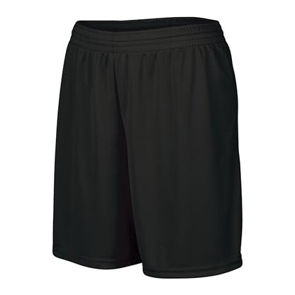 Augusta Sportswear Ladies' Octane Workout Shorts - 7 Inch Inseam Gym Athletic Attire for Women, Black, X-Large