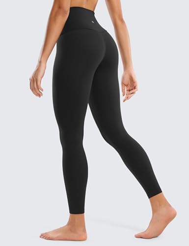CRZ YOGA Butterluxe Yoga Leggings 25" - High Waisted Buttery Soft Womens Workout Lounge Pants Black X-Large