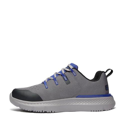 Timberland PRO Men's Intercept Steel Safety Toe Industrial Athletic Work Shoe, Medium Grey/Blue, 13M