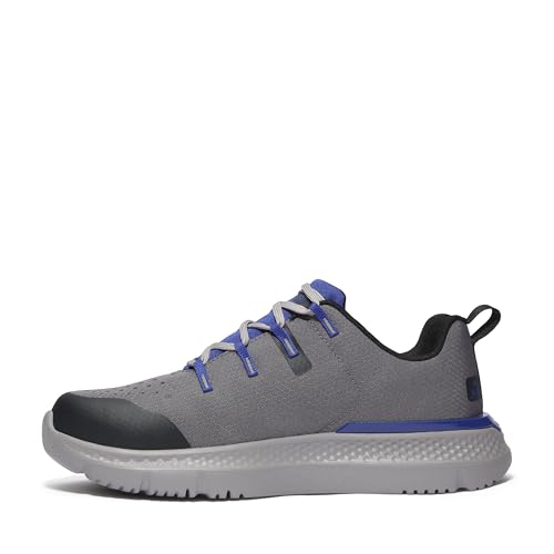 Timberland PRO Men's Intercept Steel Safety Toe Industrial Athletic Work Shoe, Medium Grey/Blue, 13M