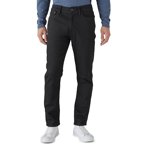 Lucky Brand Men 410 Athletic Fit Jean, Black Rinse, 38W x 34L