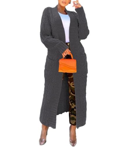 Nimsruc Cardigan Sweaters for Women Casual Gray