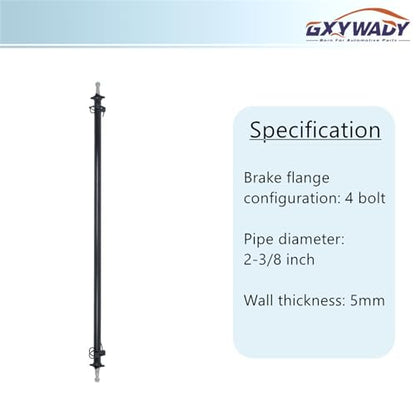 GXYWADY 3500lbs Trailer Axle Only Beam with Idler 95 Hub Face 80 Spring Center