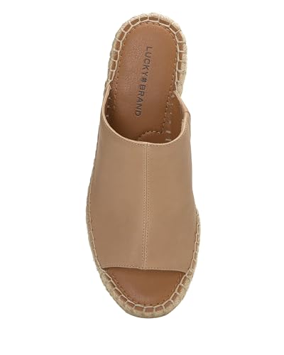 Lucky Brand Women's Cabriah Espadrille Wedge Sandal, Sandstorm, 8