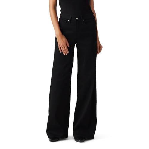 Levi's Women's 318 Shaping Wide-Leg Jeans (Also Available in Plus), (New) Soft Black, 24
