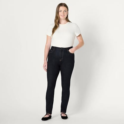 Amazon Essentials Women's High Stretch High-Rise Skinny Jeans, Rinse, 18 Short