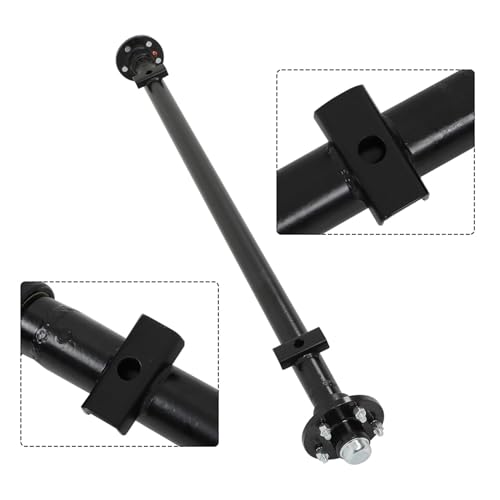 labwork 3500 lb Trailer Axle with 5-Lug - 4.5 61 Hub Face Spacing 46 Spring Center 48 Wide Frame - Durable Straight Steel Tube - Ideal for Multiple Vehicle Models