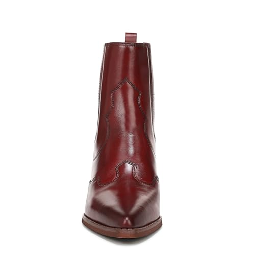Sam Edelman Women's West Western Boot, Deep Scarlet, 8