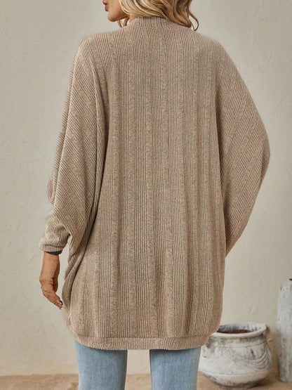 Cozy Oversized Open Front Knit Cardigan