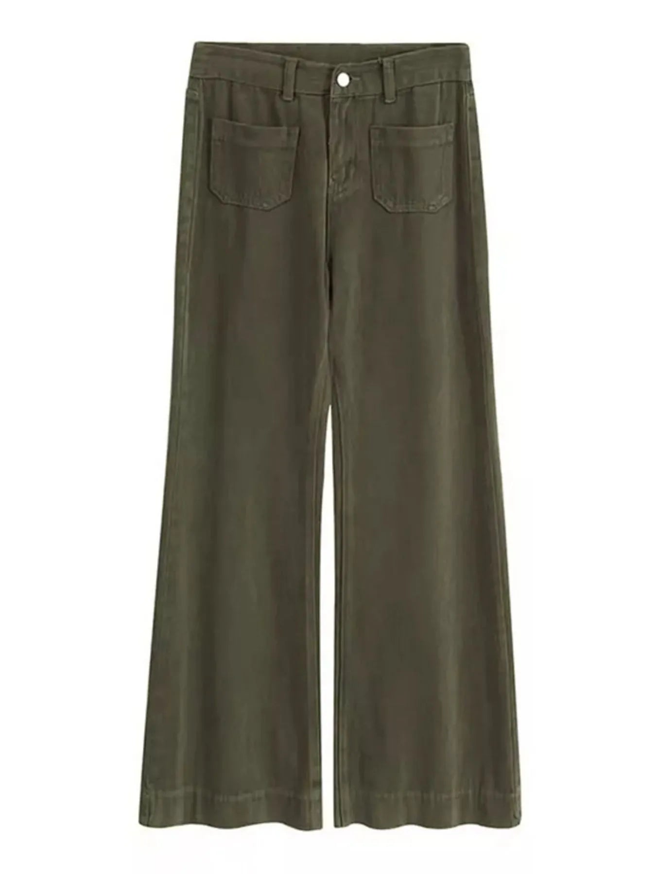 Full Size Wide Leg Pants with Pockets Plus Size
