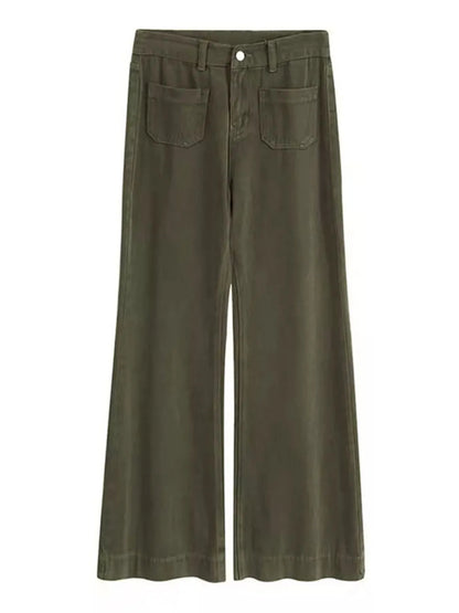 Full Size Wide Leg Pants with Pockets Plus Size