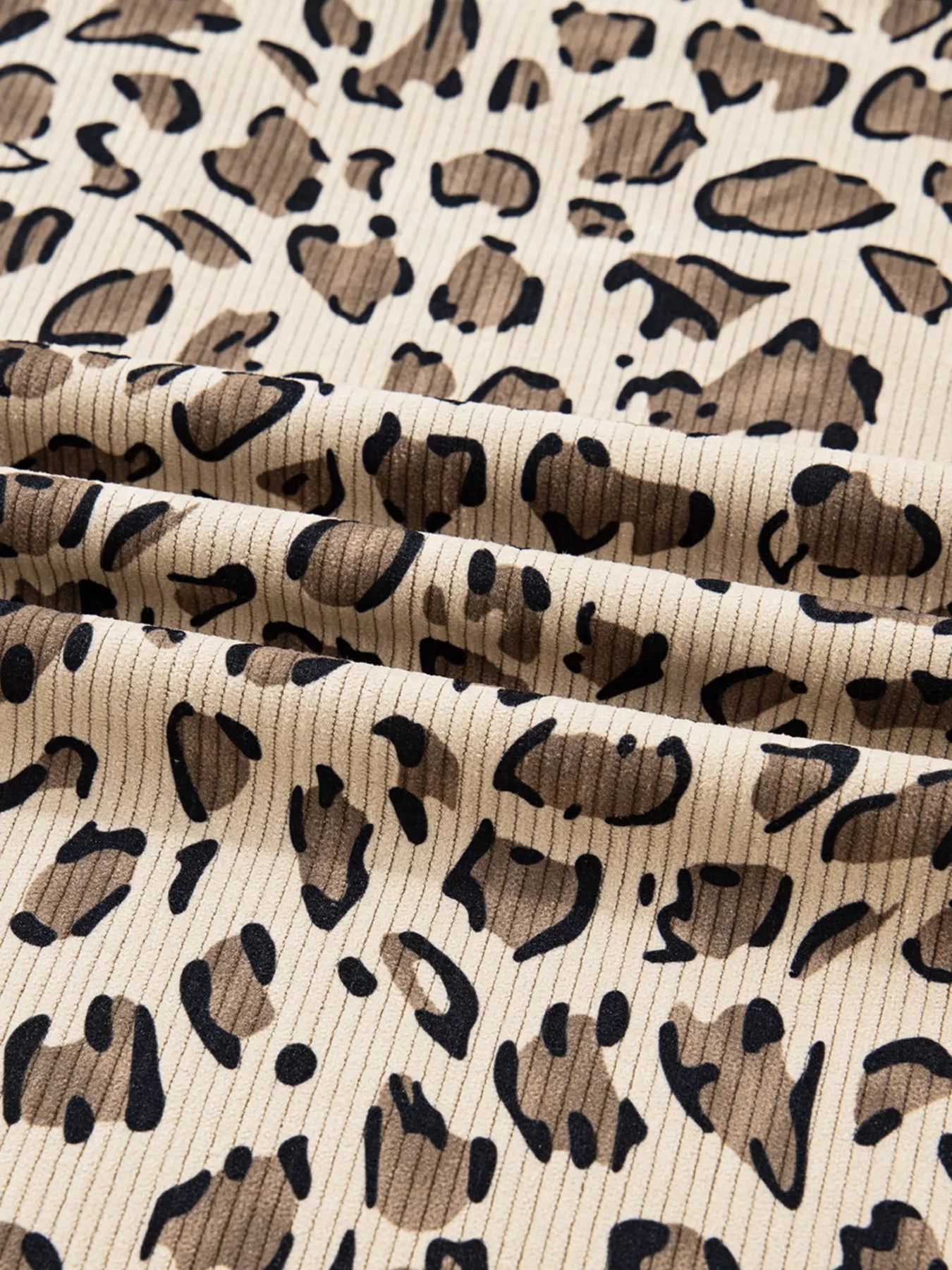 Leopard Bib Wide Leg Jumpsuit