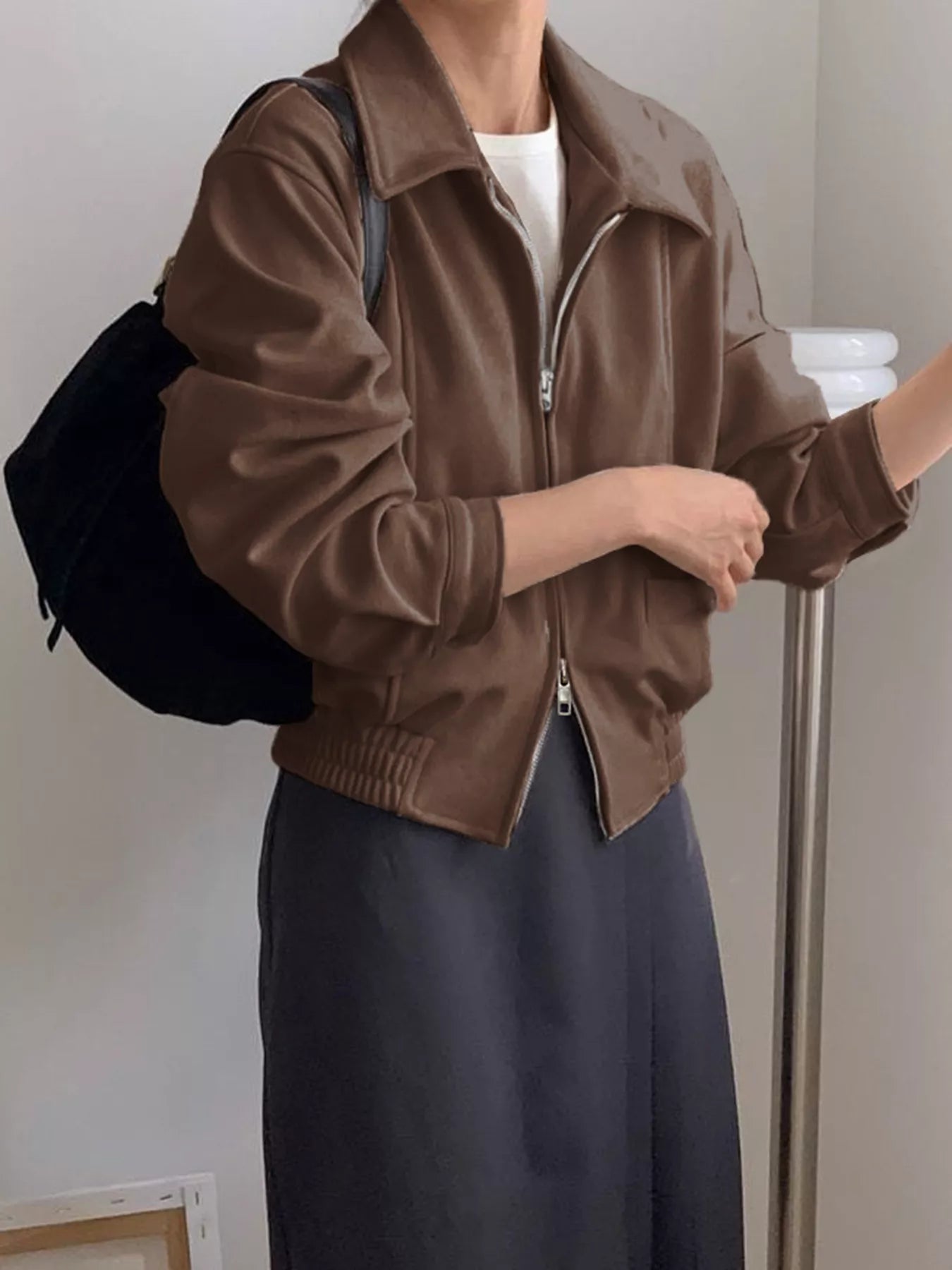 Zip Up Long Sleeve Jacket