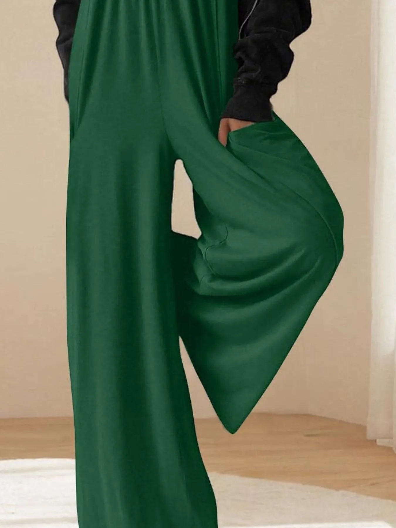 Spaghetti Strap Wide Leg Jumpsuit