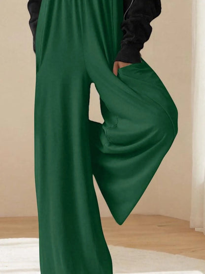 Spaghetti Strap Wide Leg Jumpsuit