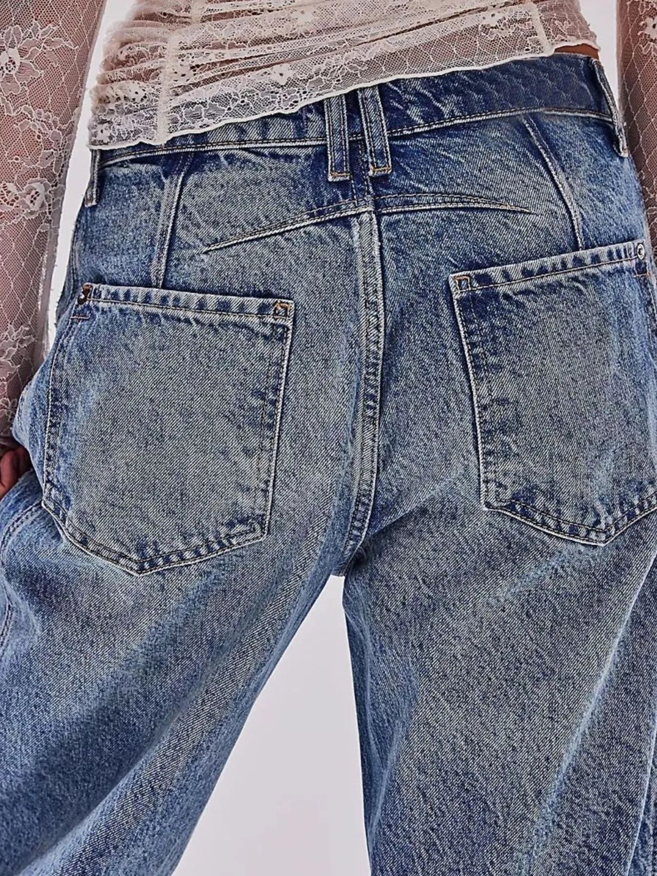 Wide Leg Relaxed Fit Jeans
