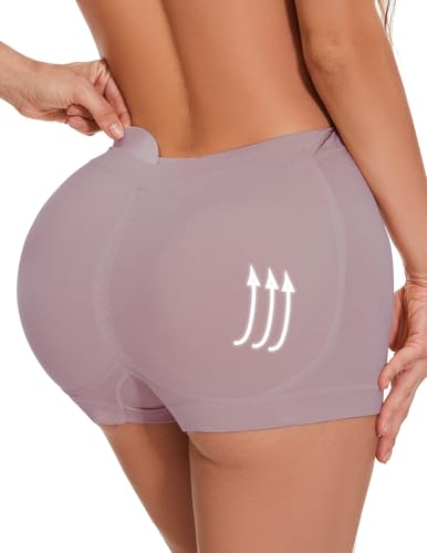Skims Butt Pads - Butt Lifter Panties Shaperwear for Women Seamless Hip Enahncer Body Shaper Boyshort Padded Underwear Blush