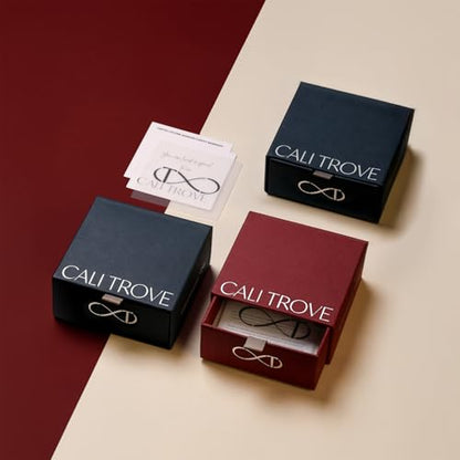 Cali Trove 1/20 Ct Natural Diamond Rings in 925 Sterling Silver | London Blue Topaz Gemstone Rings | Chunky Rings for Men | Bold Statement Bands | Gifts for Engagement | Silver Jewelry Accessories