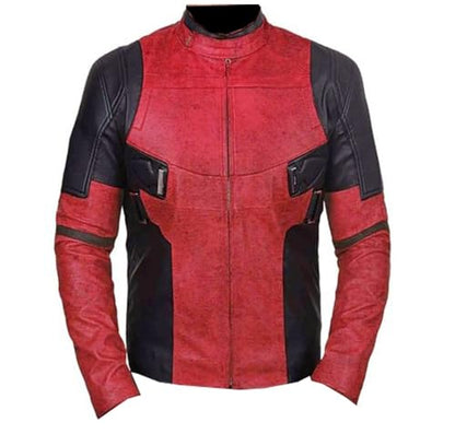 THE HUB LEATHER Dead Ryan Faux Leather Reynolds Pool Jacket Holly wood Movie Design