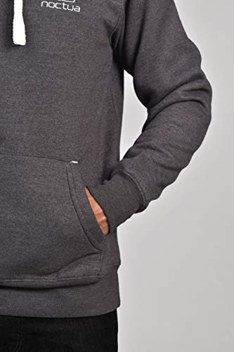 Noctua NP-H1.grey, Unisex Premium Branded Hoodie Sweatshirt (Grey) (L)