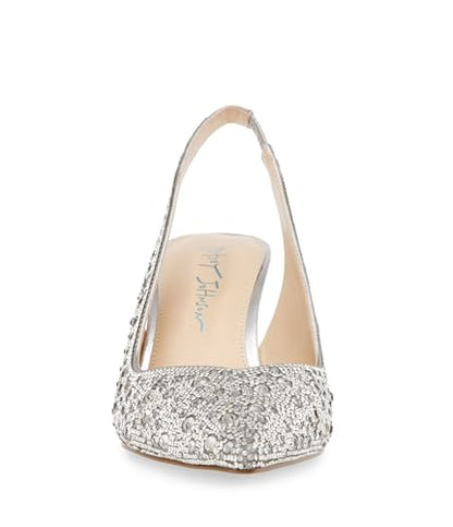 Betsey Johnson Women's Clark Pump, Silver, 6