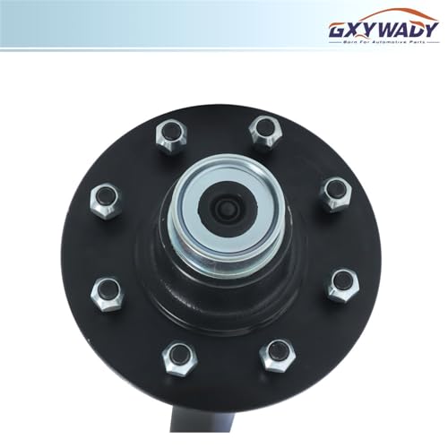 GXYWADY 8 Lug 6.5 Inch Trailer Axle 7000lbs Trailer Axle 75 Inch Hub Face 58 Inch Spring Center