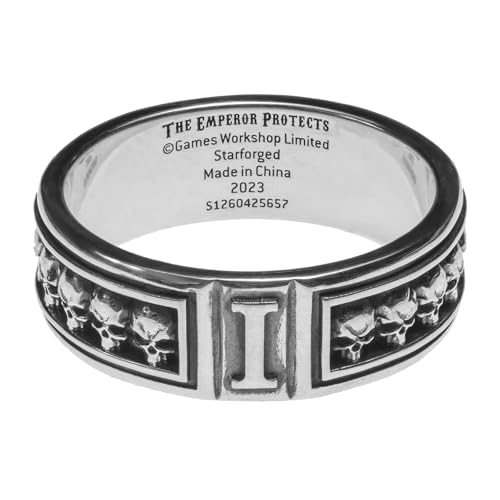 Starforged Insignia Aquilon Imperium of Man Warhammer Imperial Aquila Ring Silver Warhammer 40K