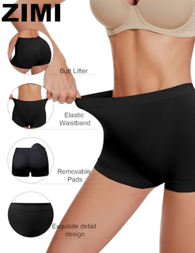 Skims Butt Pads - Butt Lifter Panties Shaperwear for Women Seamless Hip Enahncer Body Shaper Boyshort Padded Underwear
