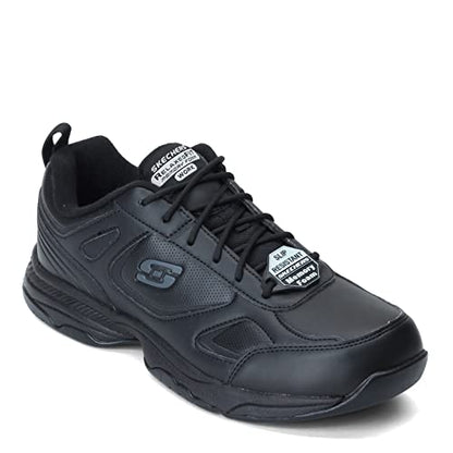 Skechers Men's Work Dighton Athletic Slip Resistant Food Service Shoe, Black, 9.5W