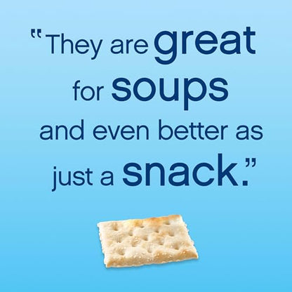 Premium Original Saltine Crackers, Lunch Snacks, Family Size, 24 oz
