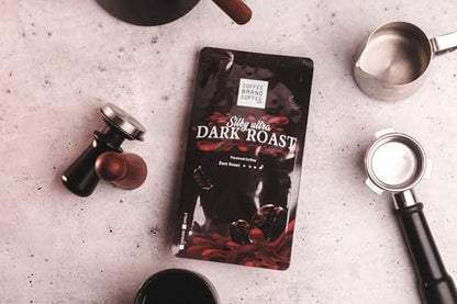 Silky Dark Roast Coffee Brand Coffee | Bold and Rich Blend of Premium | Luxurious, and Robust Whole Beans Coffee | Experience A Delicious, Velvety-Smooth, Strong Taste | 12 Oz