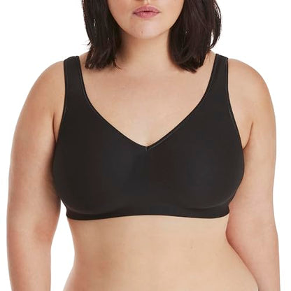 Hanes womens Smoothtec Comfortflex Fit Wirefree Mhg796 Bra, Black, 3X-Large US