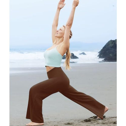 NEW YOUNG 3 Pack Women's Wide Leg Pants with Pockets High Waist Loose Sweatpants Casual Lounge Yoga Workout Palazzo