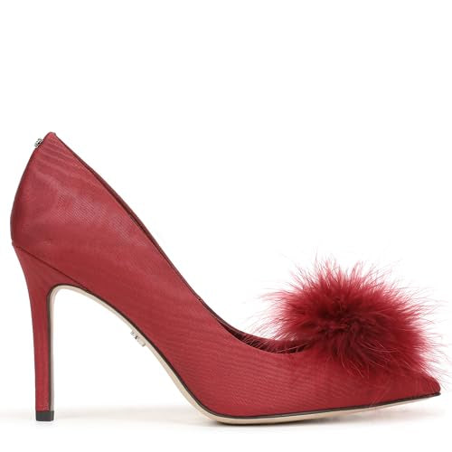 Sam Edelman Women's Hazel Plush Pump Deep Scarlet 7 M